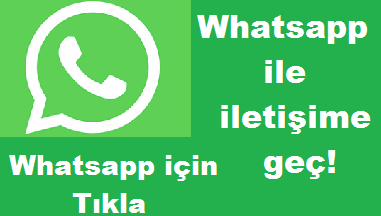 WhatsApp ile iletişime geç!